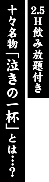 2.5H飲み放題付き